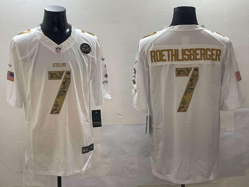 Men Pittsburgh Steelers #7 Roethlisberger White admiral 2024 Nike Limited NFL Jersey style 4->arizona cardinals->NFL Jersey